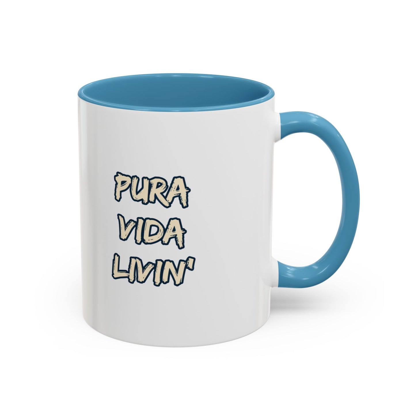 Costa Rica Pura Vida Livin' Accent Coffee Mug – 11oz & 15oz