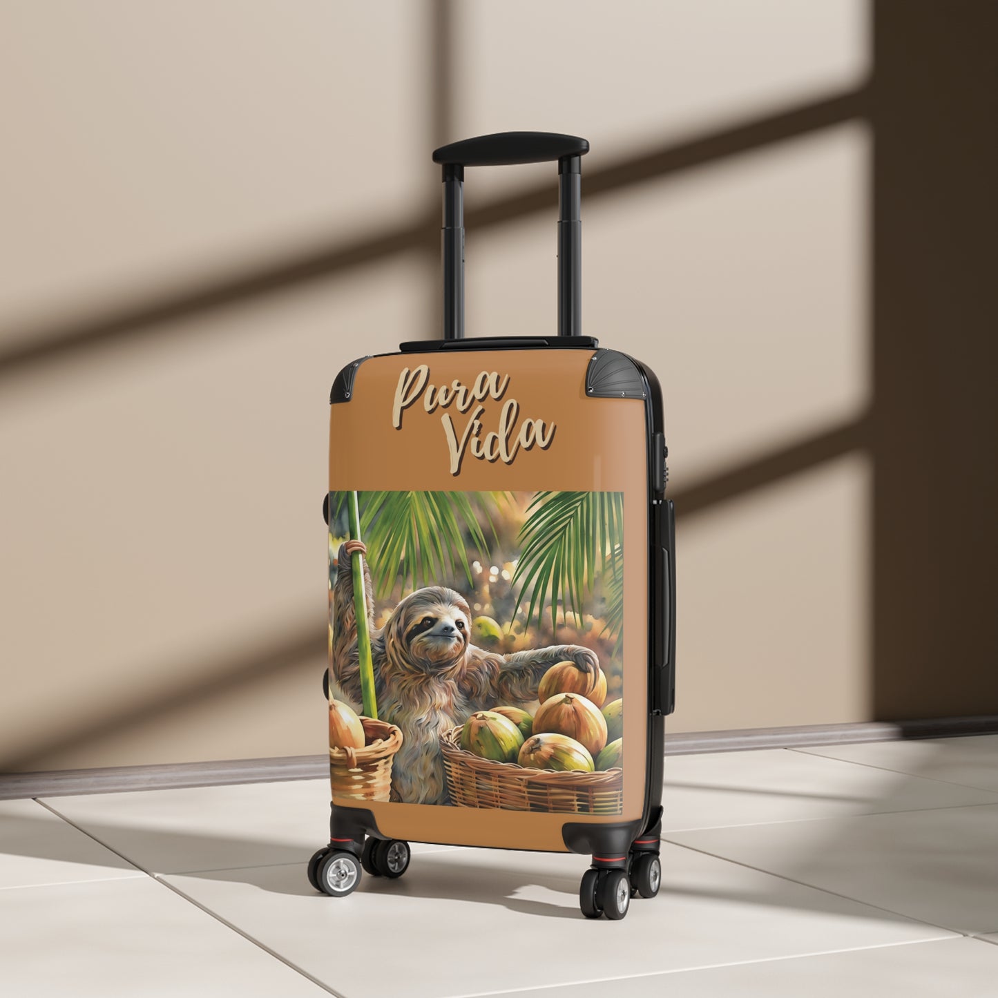 Coconut Sloth Suitcase