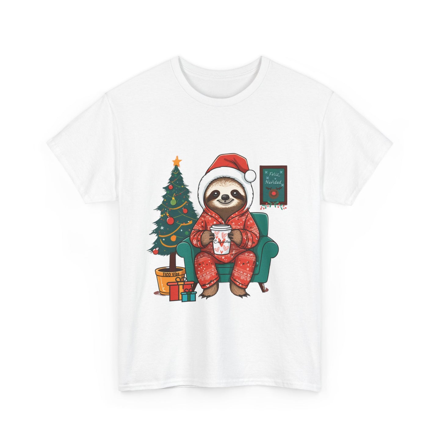 "Cafesito Sloth" Unisex Heavy Cotton Tee