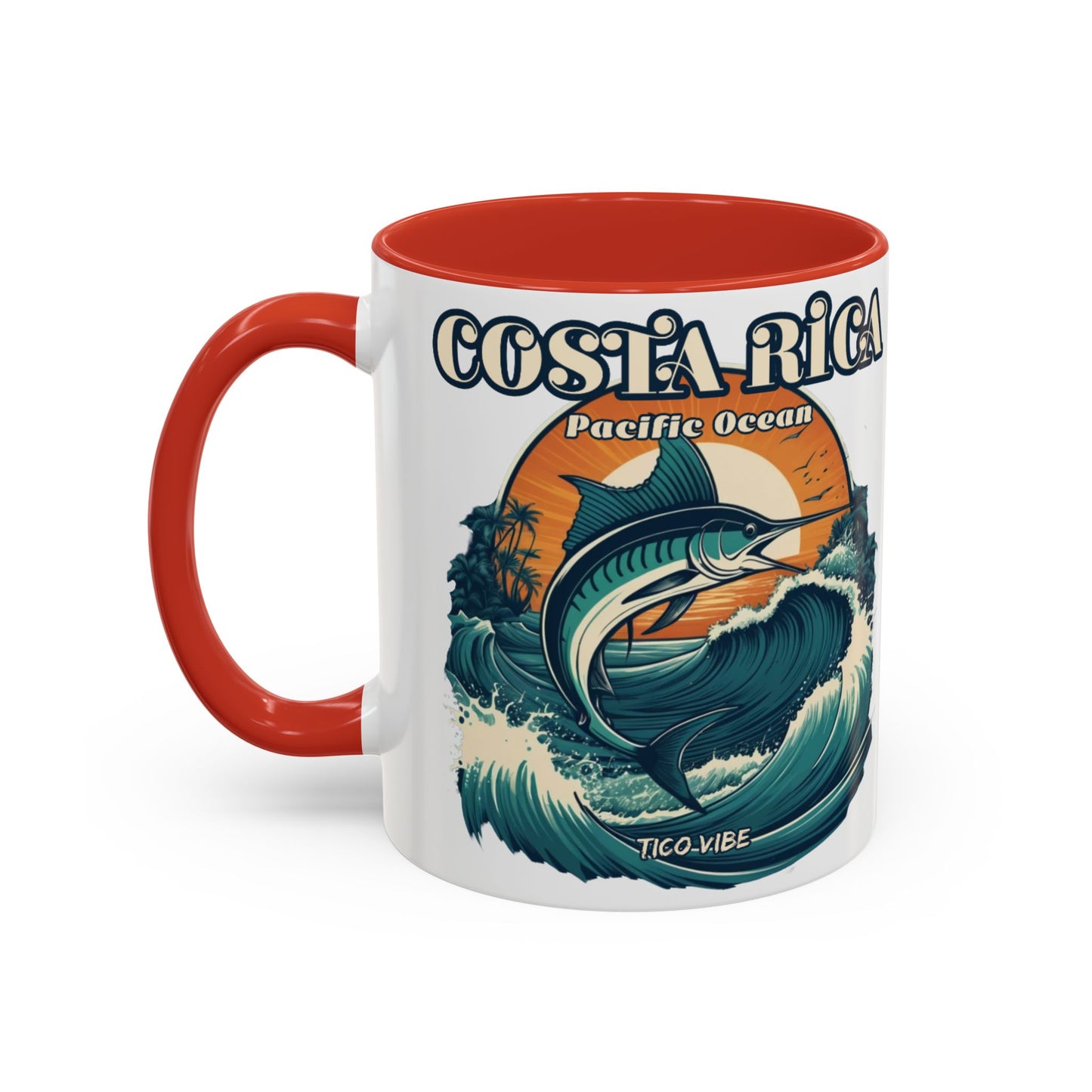 Costa Rica Pura Vida Livin' Accent Coffee Mug – 11oz & 15oz