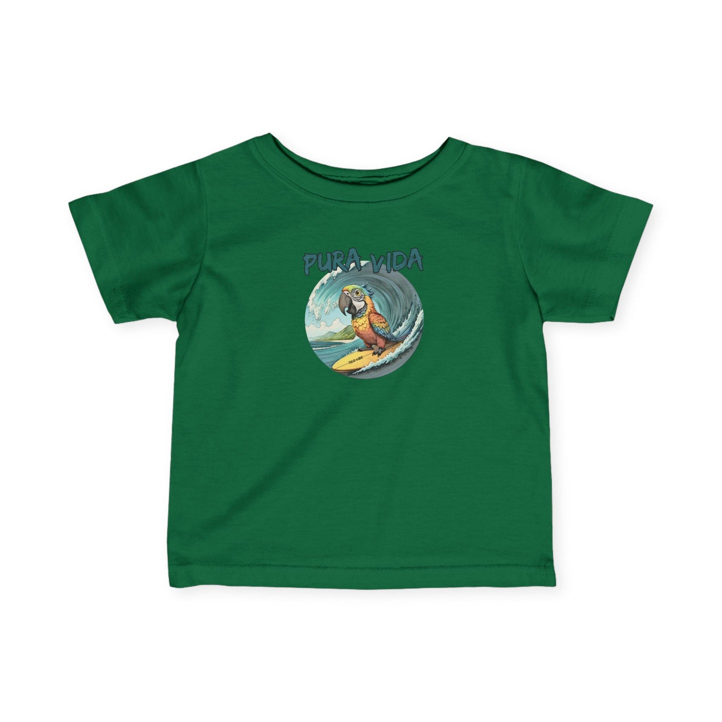 Pura Vida Surfing Macaw Infant Fine Jersey Tee