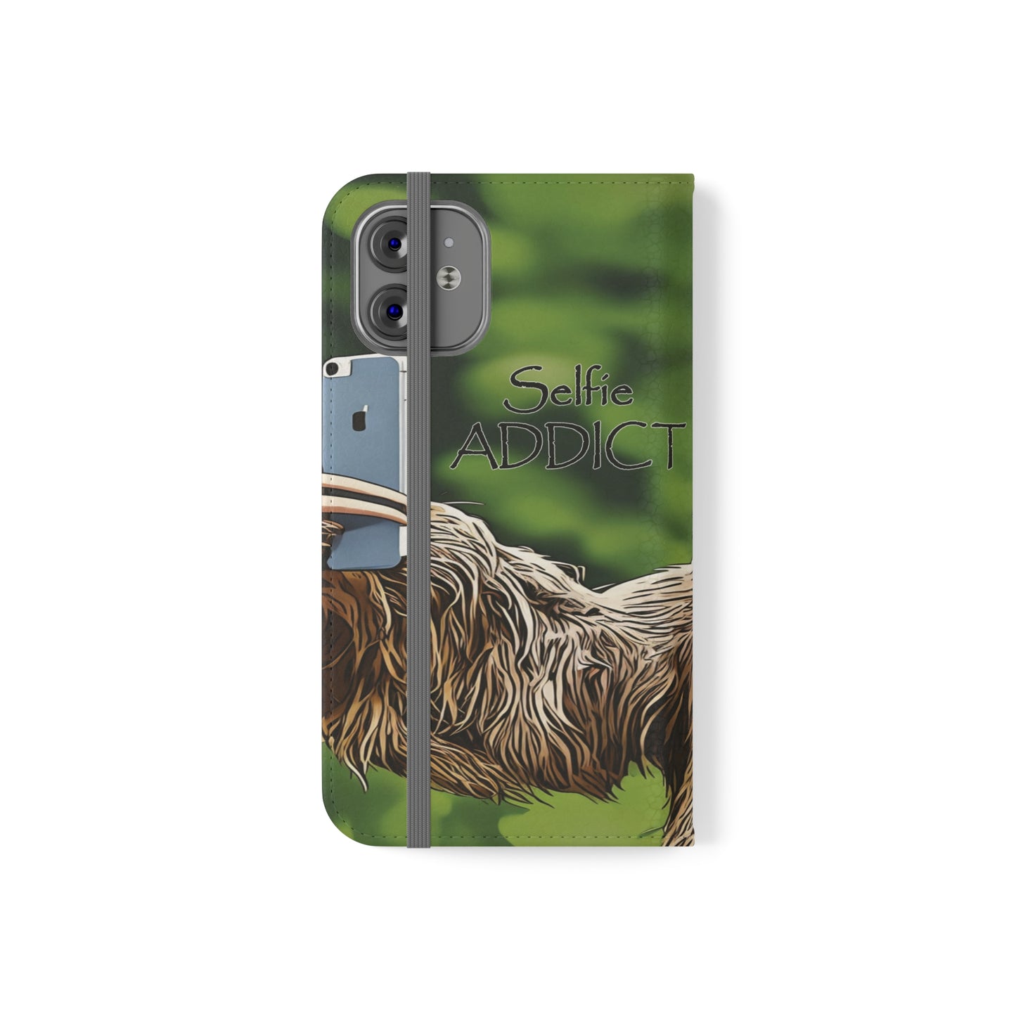 "Selfie Addict Sloth" Flip Cases