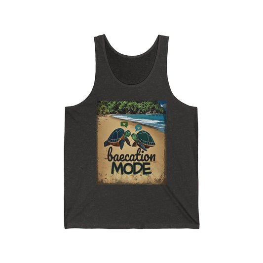 "Baecation Mode" Unisex Jersey Tank