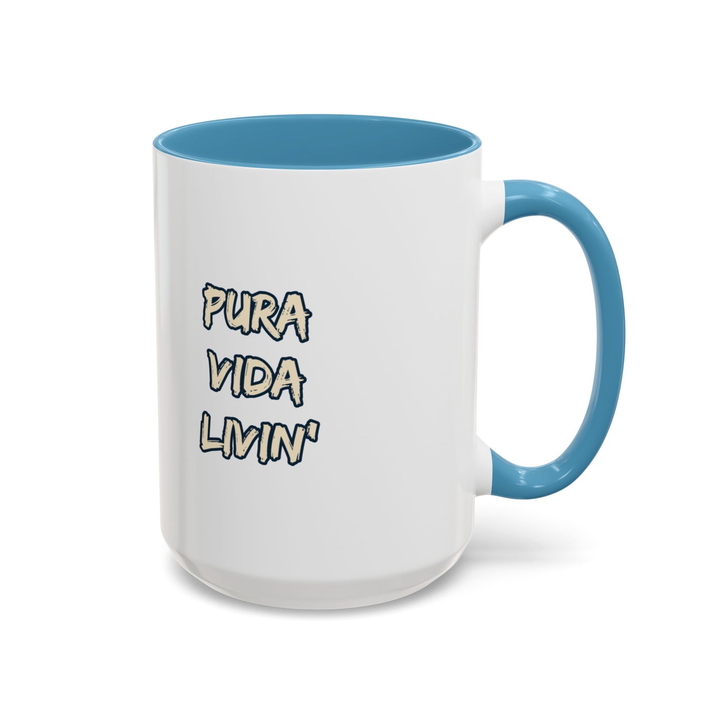 Costa Rica Pura Vida Livin' Accent Coffee Mug – 11oz & 15oz