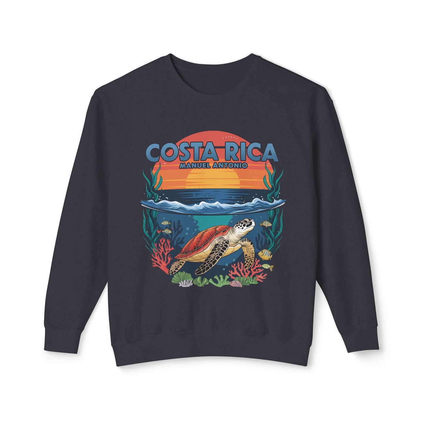 Manuel Antonio Unisex Lightweight Crewneck Sweatshirt – Costa Rica Inspired Comfort