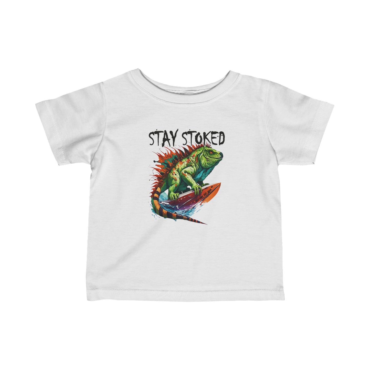 "Stay Stoked" Infant Fine Jersey Tee