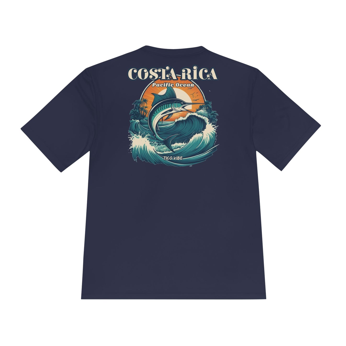 Costa Rica Marlin Fishing Unisex Moisture-Wicking Performance Tee