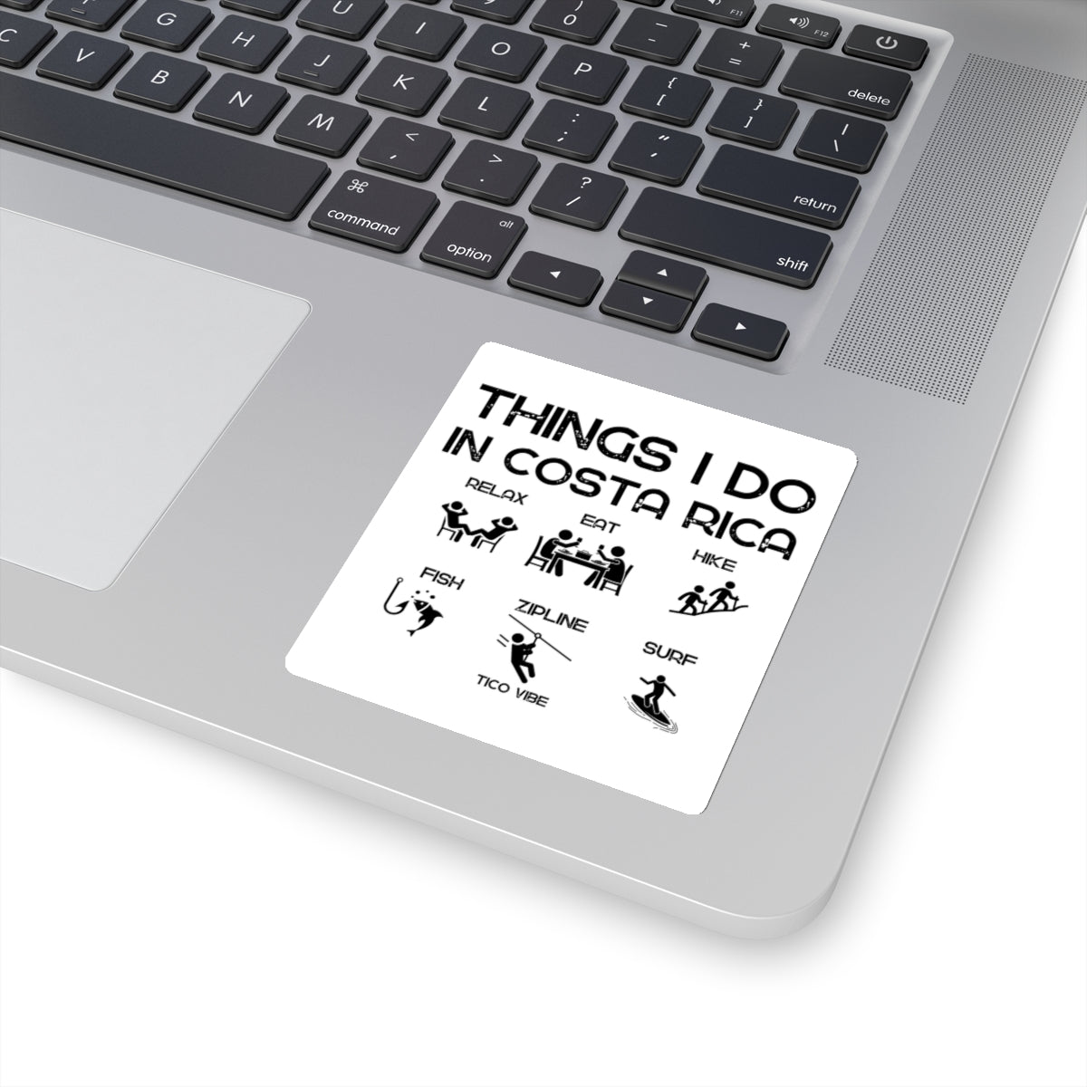 "Things I Do in Costa Rica" Kiss-Cut Stickers