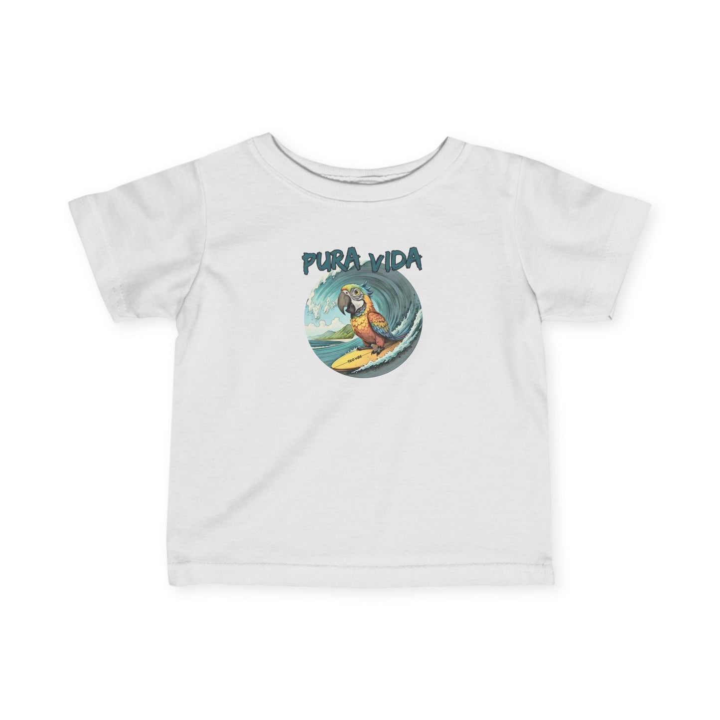 Pura Vida Surfing Macaw Infant Fine Jersey Tee