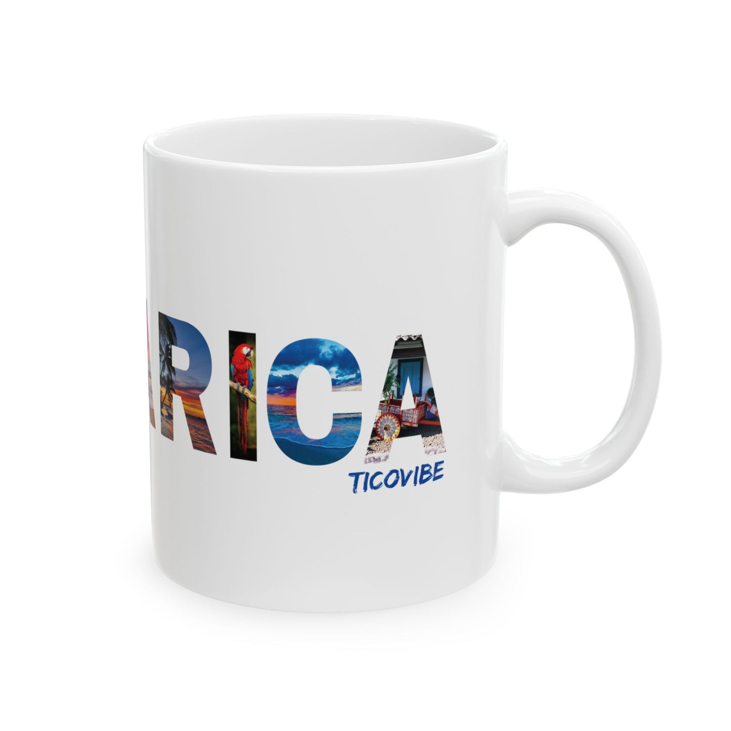 "Costa Rica" Ceramic Mug, (11oz, 15oz)