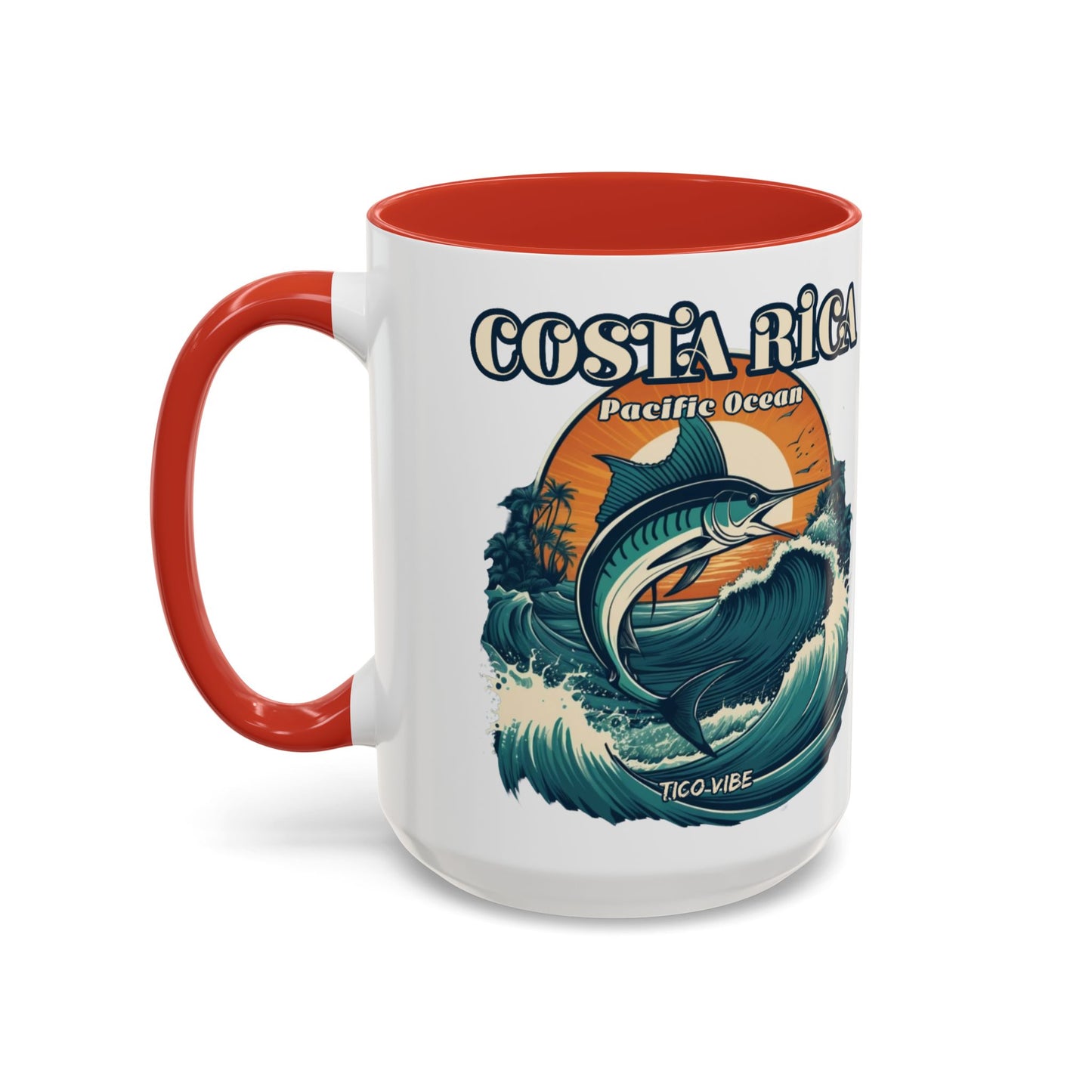 Costa Rica Pura Vida Livin' Accent Coffee Mug – 11oz & 15oz