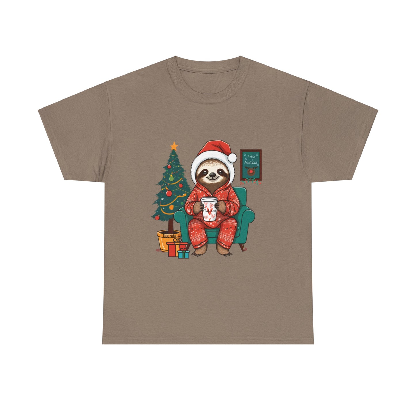 "Cafesito Sloth" Unisex Heavy Cotton Tee