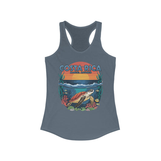 "Costa Rica Manuel Antonio" Women's Ideal Racerback Tank