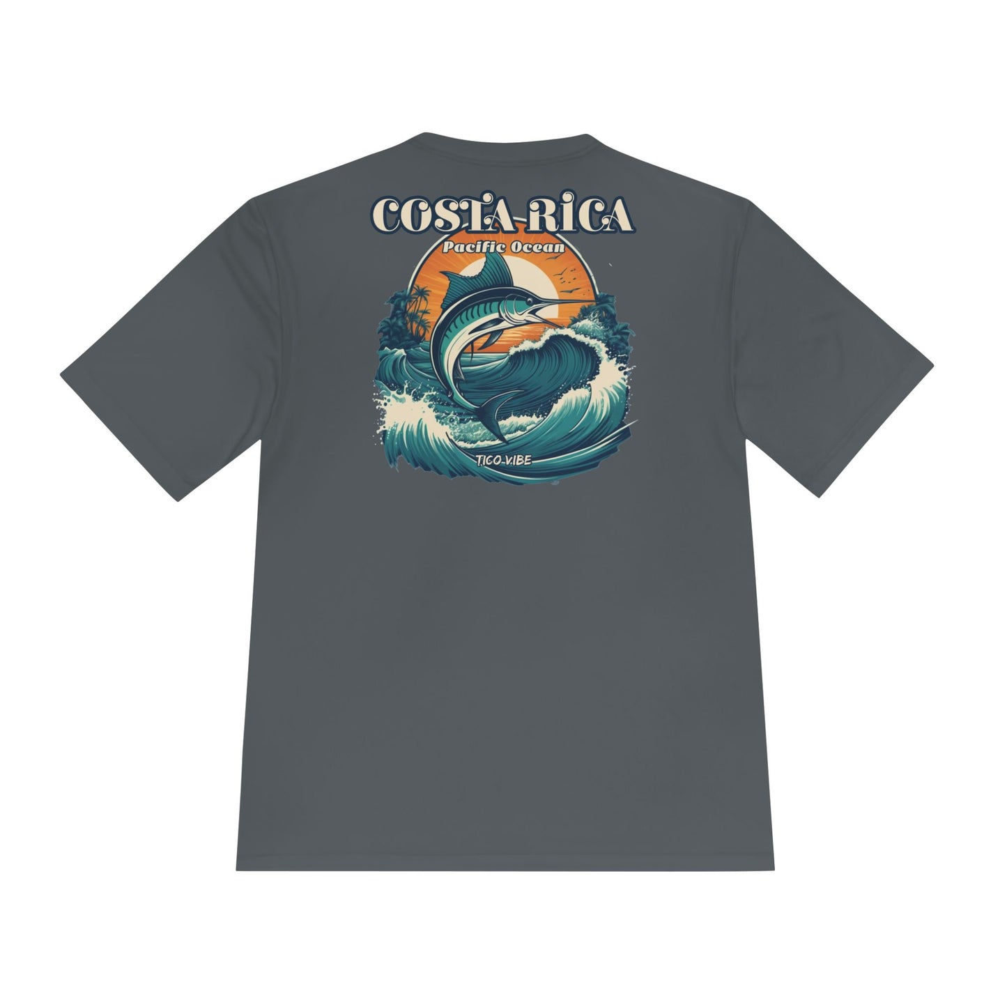 Costa Rica Marlin Fishing Unisex Moisture-Wicking Performance Tee