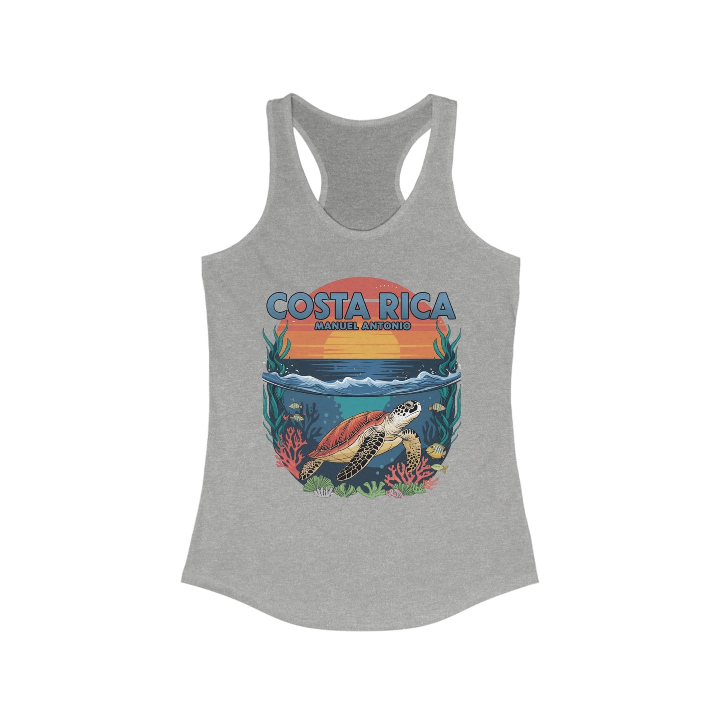 "Costa Rica Manuel Antonio" Women's Ideal Racerback Tank