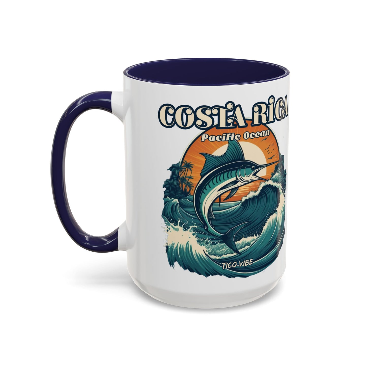 Costa Rica Pura Vida Livin' Accent Coffee Mug – 11oz & 15oz