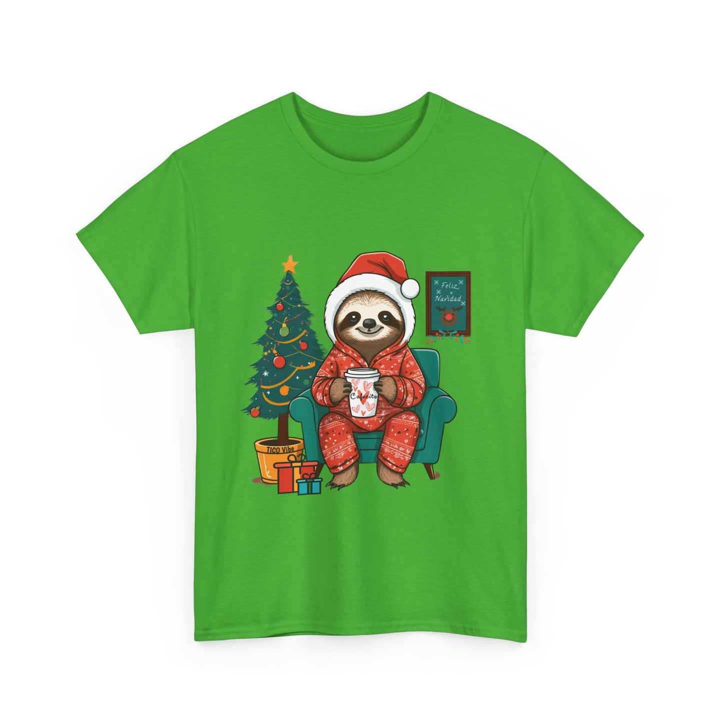 "Cafesito Sloth" Unisex Heavy Cotton Tee