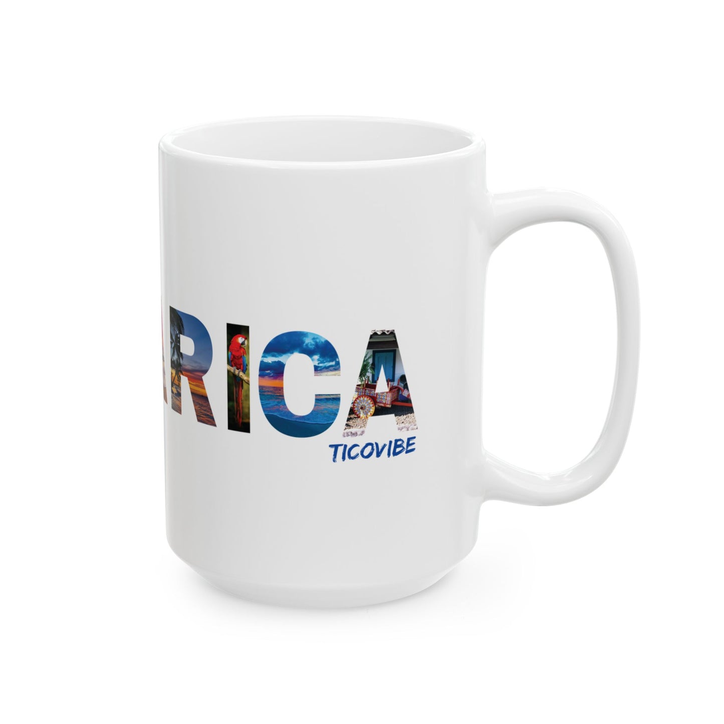 "Costa Rica" Ceramic Mug, (11oz, 15oz)