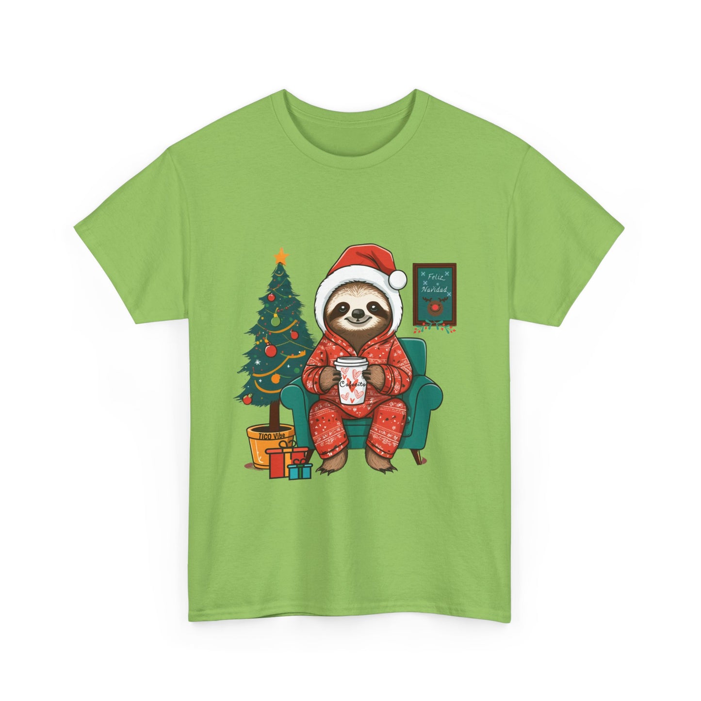 "Cafesito Sloth" Unisex Heavy Cotton Tee