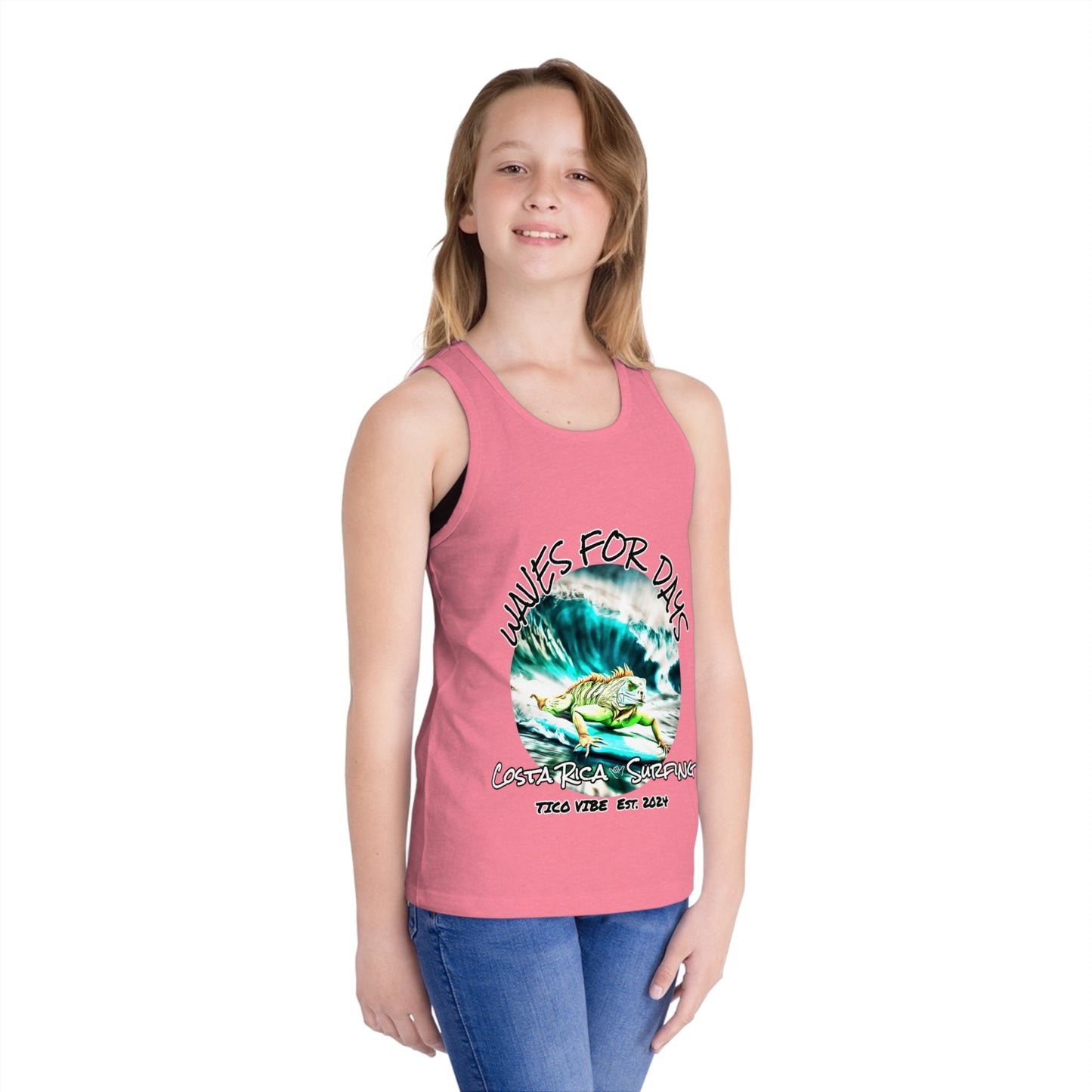 "Waves for days" Kid's Jersey Tank Top