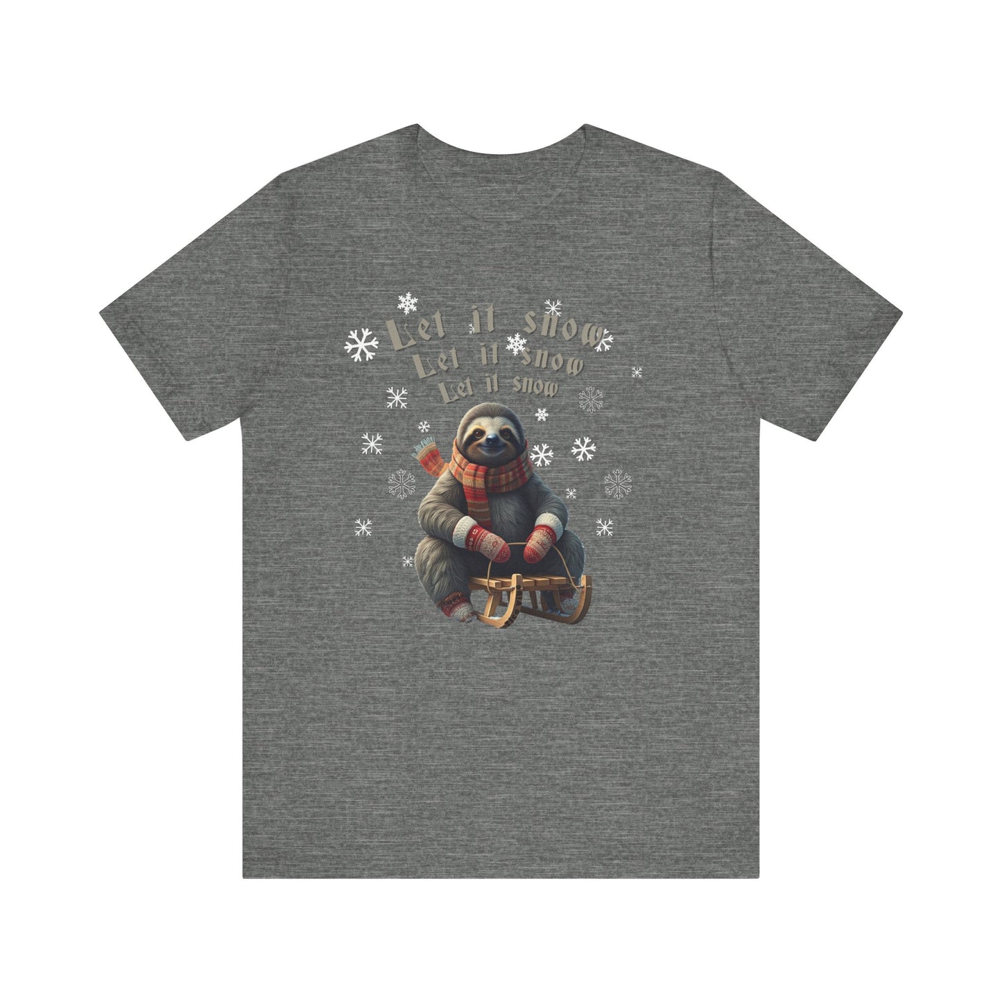 "Let it snow" Unisex Jersey Short Sleeve Tee