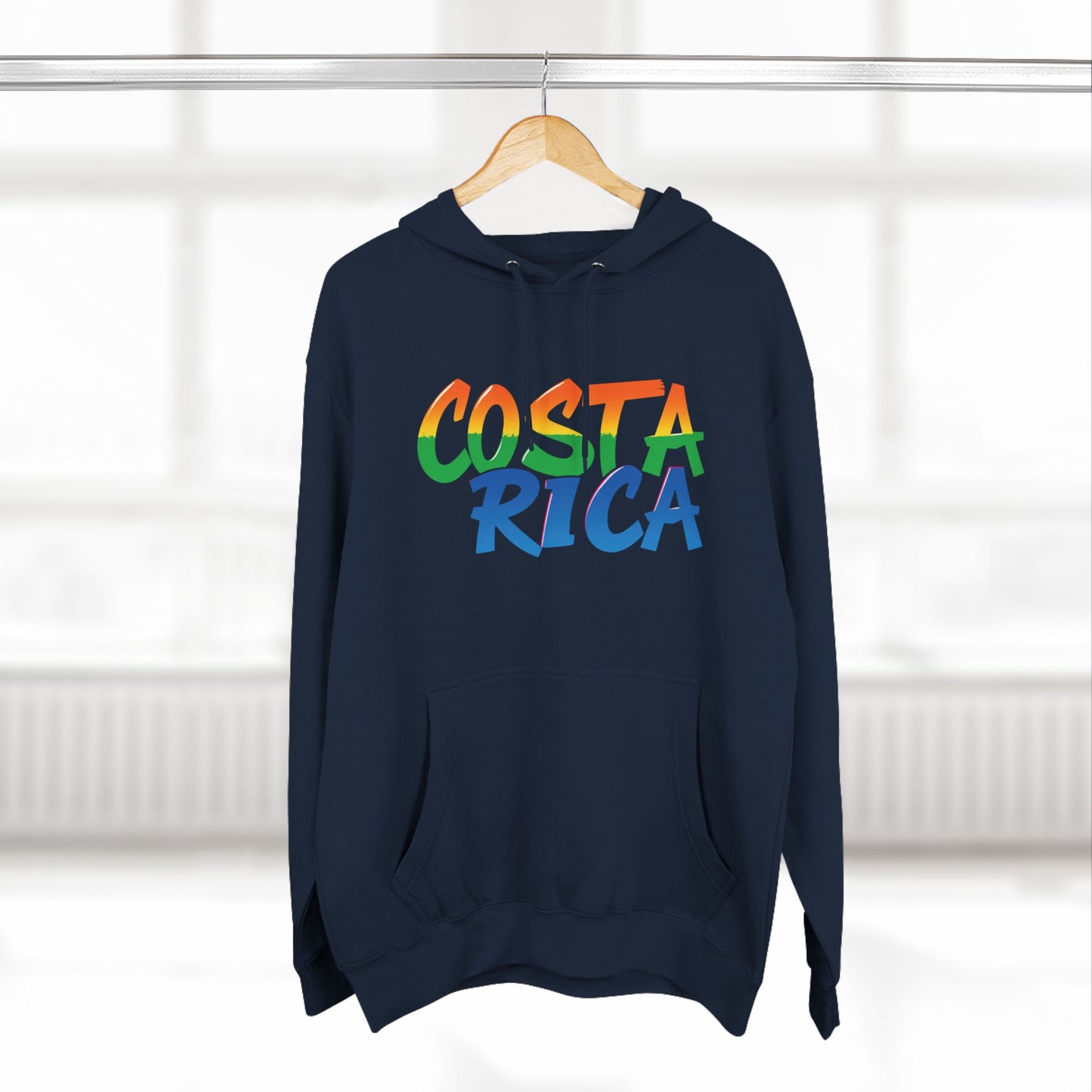 Costa Rica Graffiti Vibes – Three-Panel Fleece Hoodie