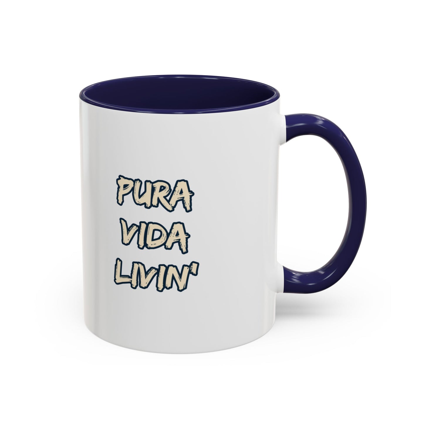 Costa Rica Pura Vida Livin' Accent Coffee Mug – 11oz & 15oz