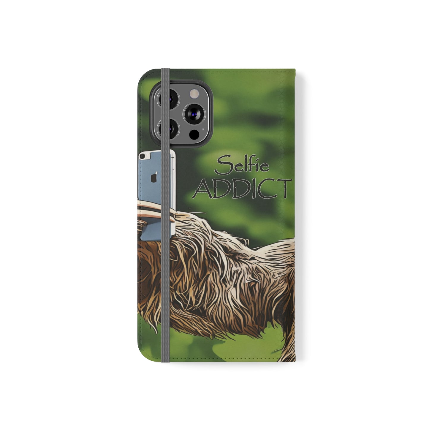 "Selfie Addict Sloth" Flip Cases