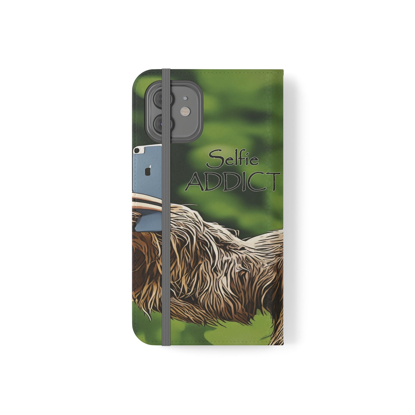 "Selfie Addict Sloth" Flip Cases