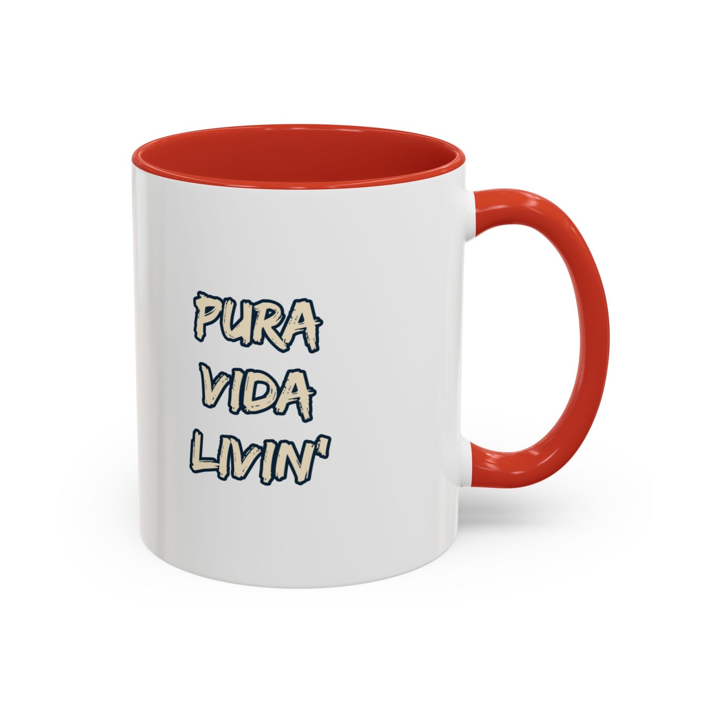 Costa Rica Pura Vida Livin' Accent Coffee Mug – 11oz & 15oz