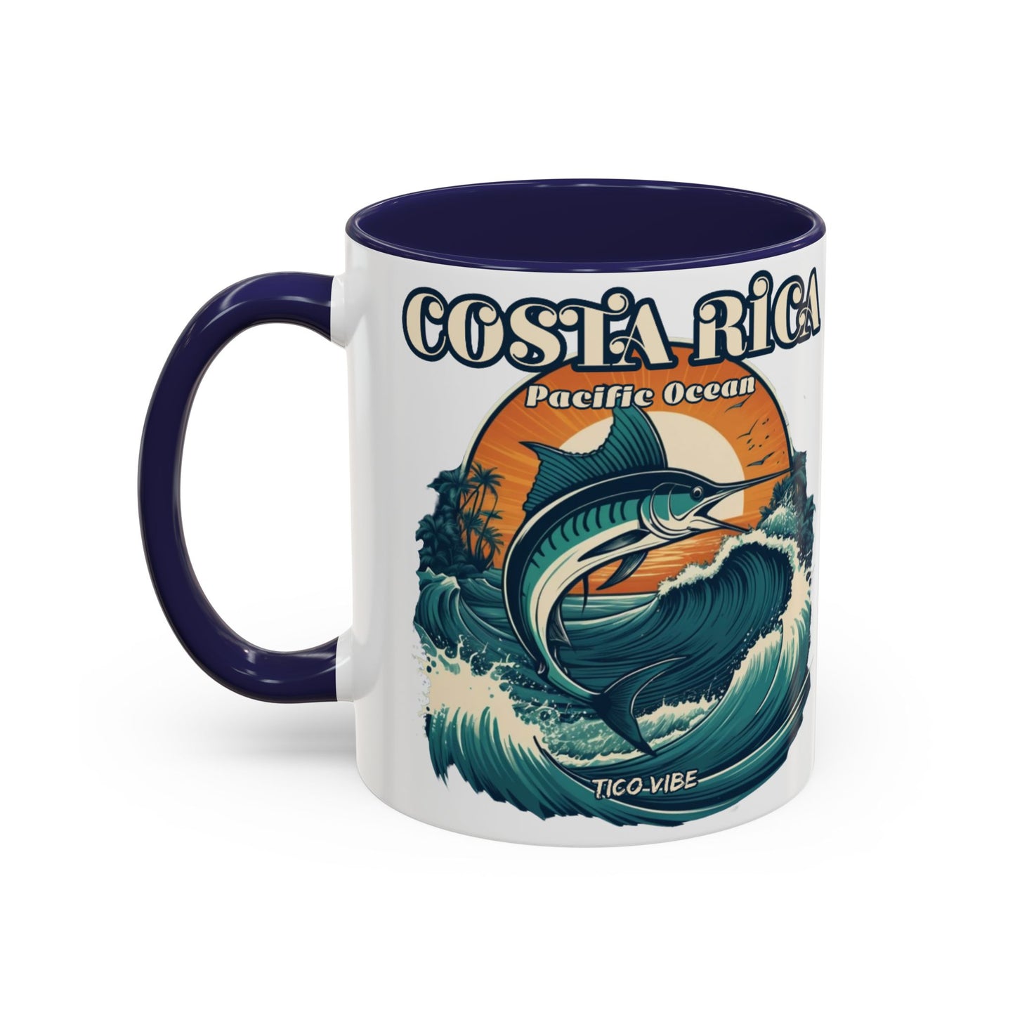 Costa Rica Pura Vida Livin' Accent Coffee Mug – 11oz & 15oz