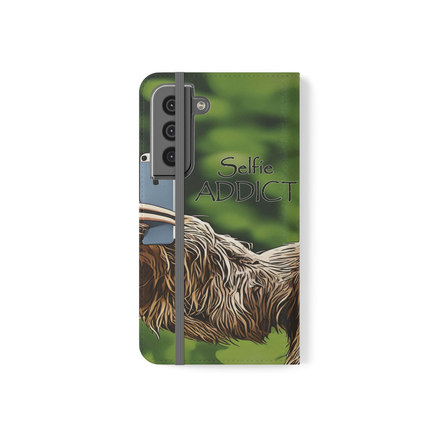 "Selfie Addict Sloth" Flip Cases