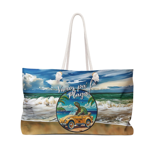 Vamos Pa' La Playa! Oversized Weekender Beach Bag