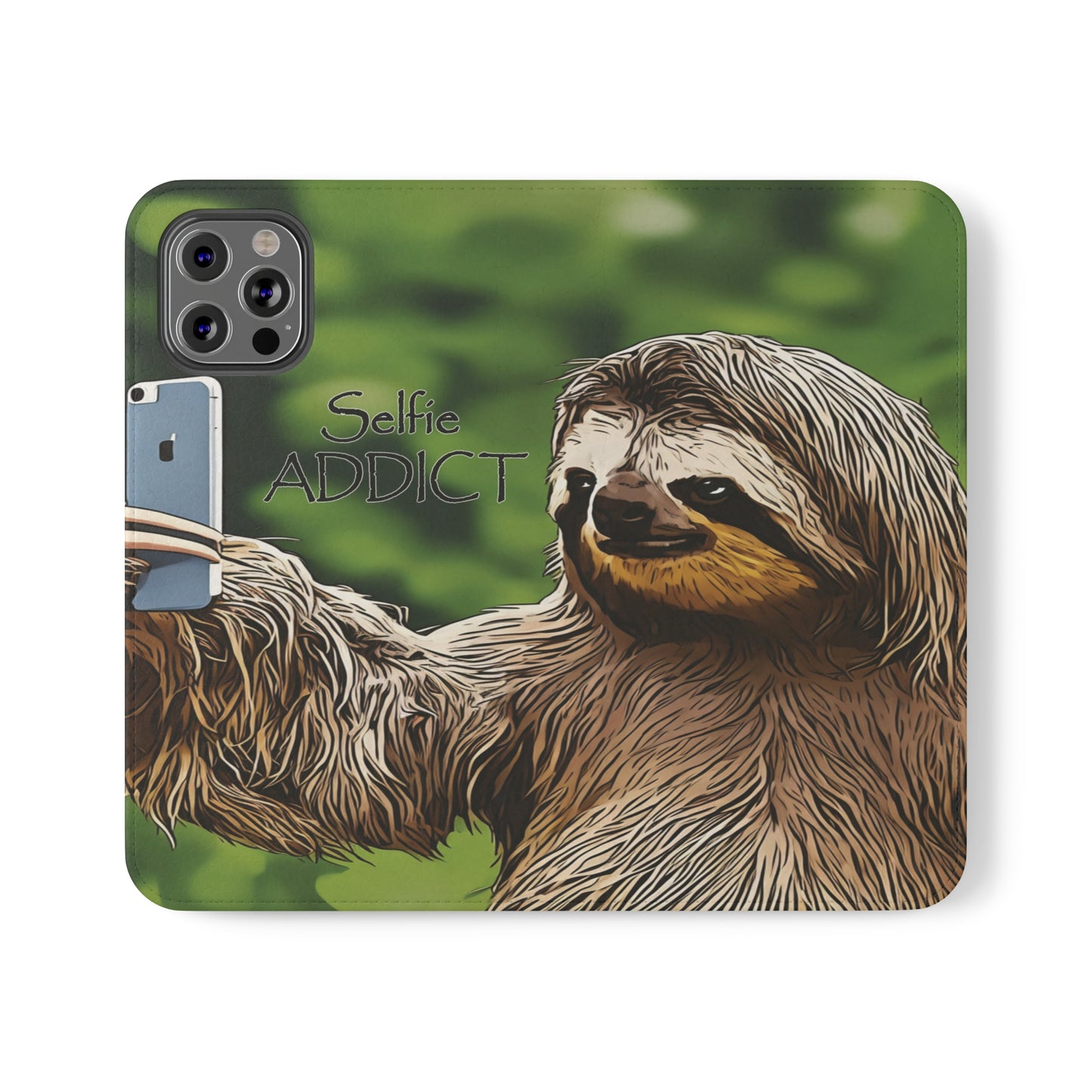 "Selfie Addict Sloth" Flip Cases