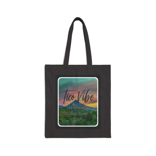 "Tico Vibe" Cotton Canvas Tote Bag