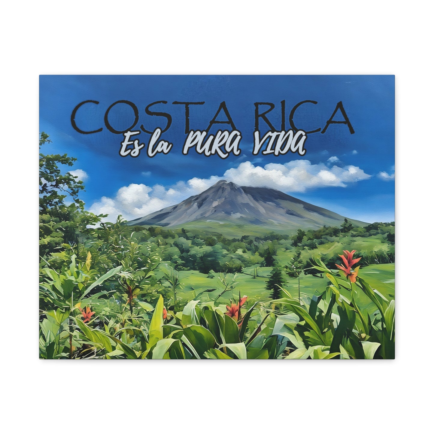 "Costa Rica es la Pura Vida" Canvas Gallery Wraps