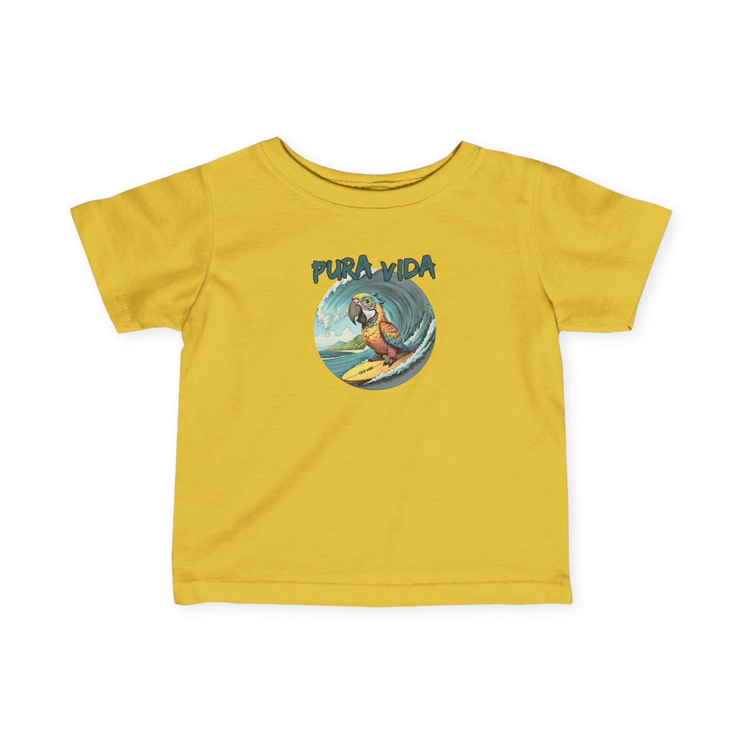 Pura Vida Surfing Macaw Infant Fine Jersey Tee