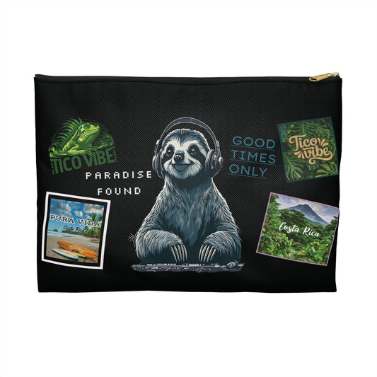 DJ Sloth Accessory Pouch