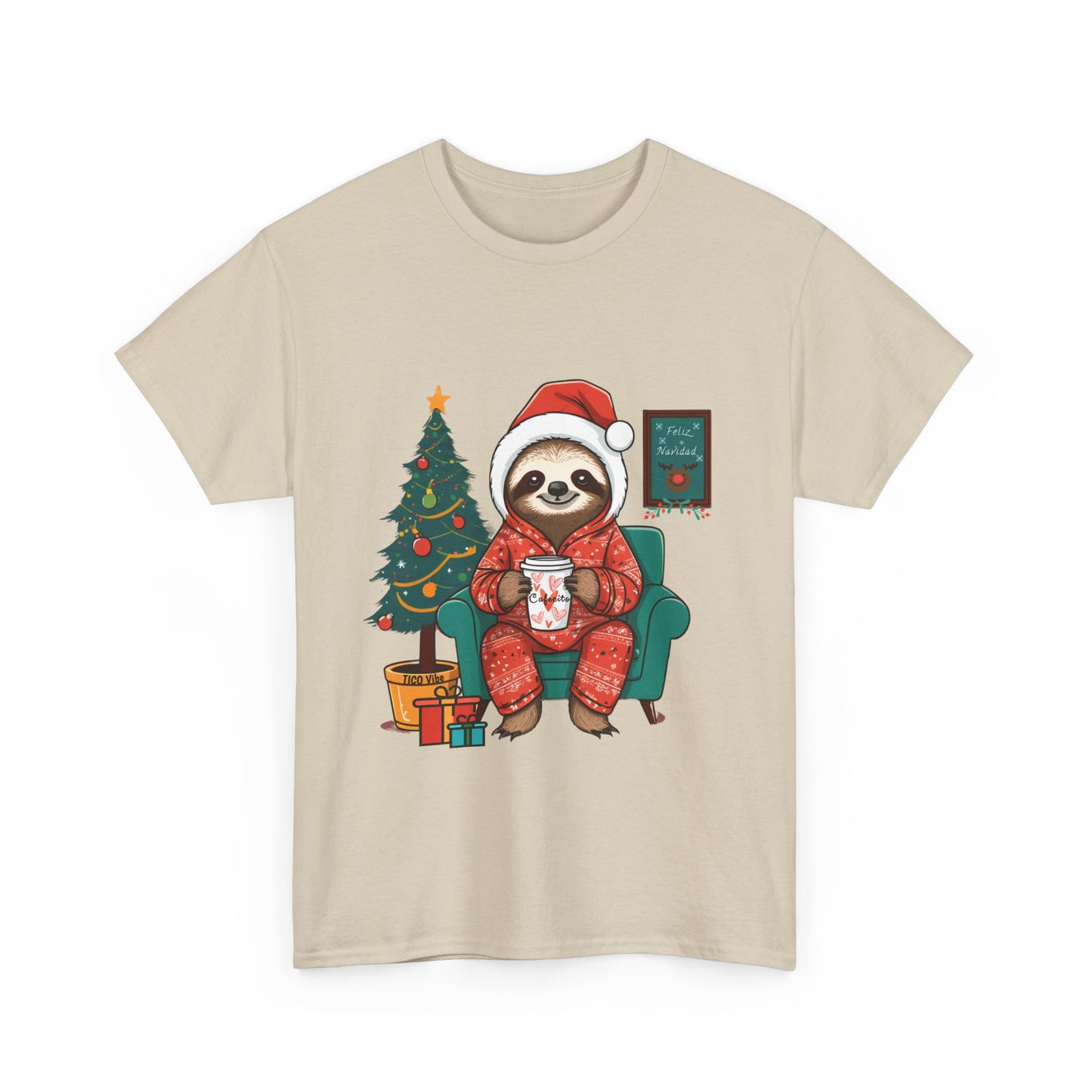 "Cafesito Sloth" Unisex Heavy Cotton Tee