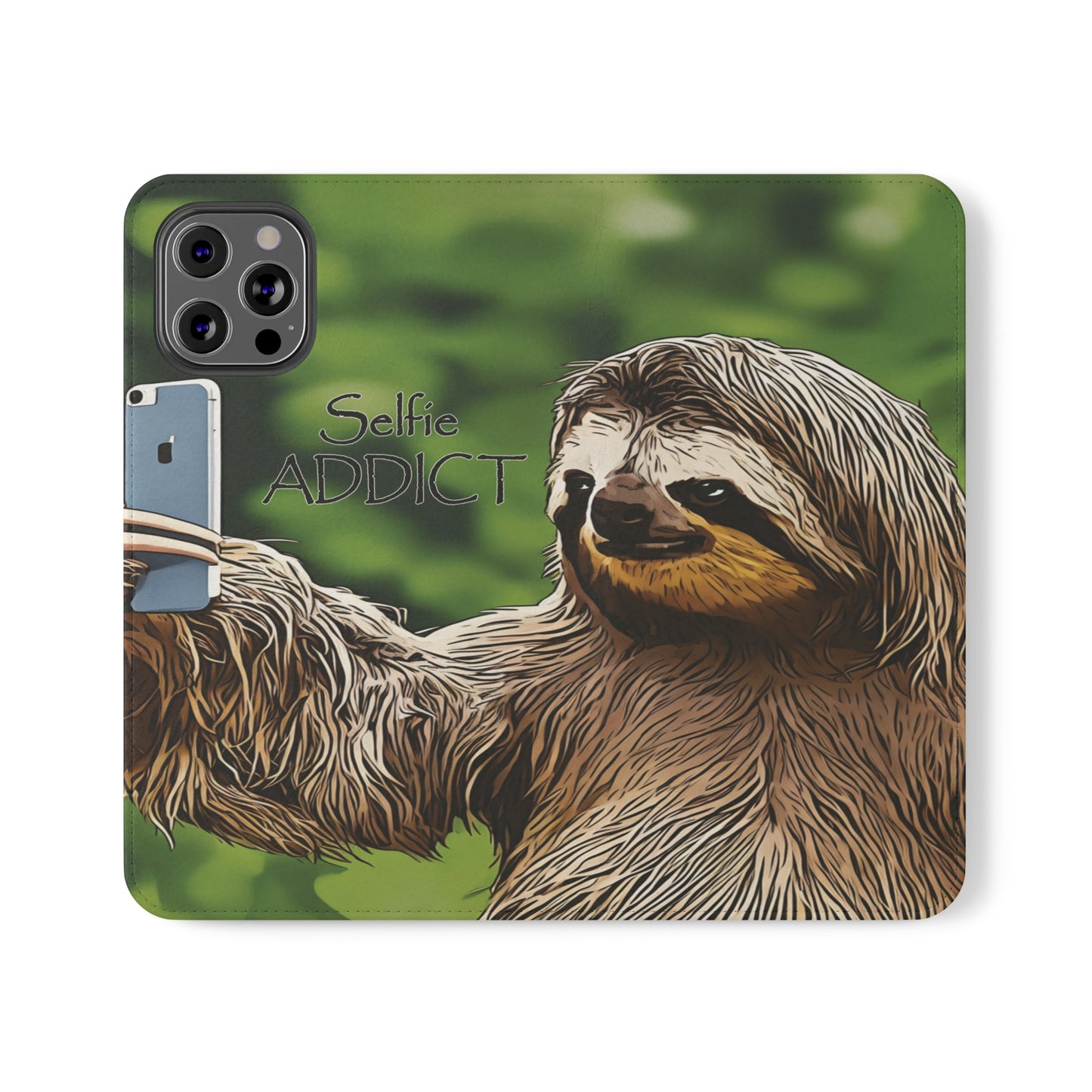 "Selfie Addict Sloth" Flip Cases