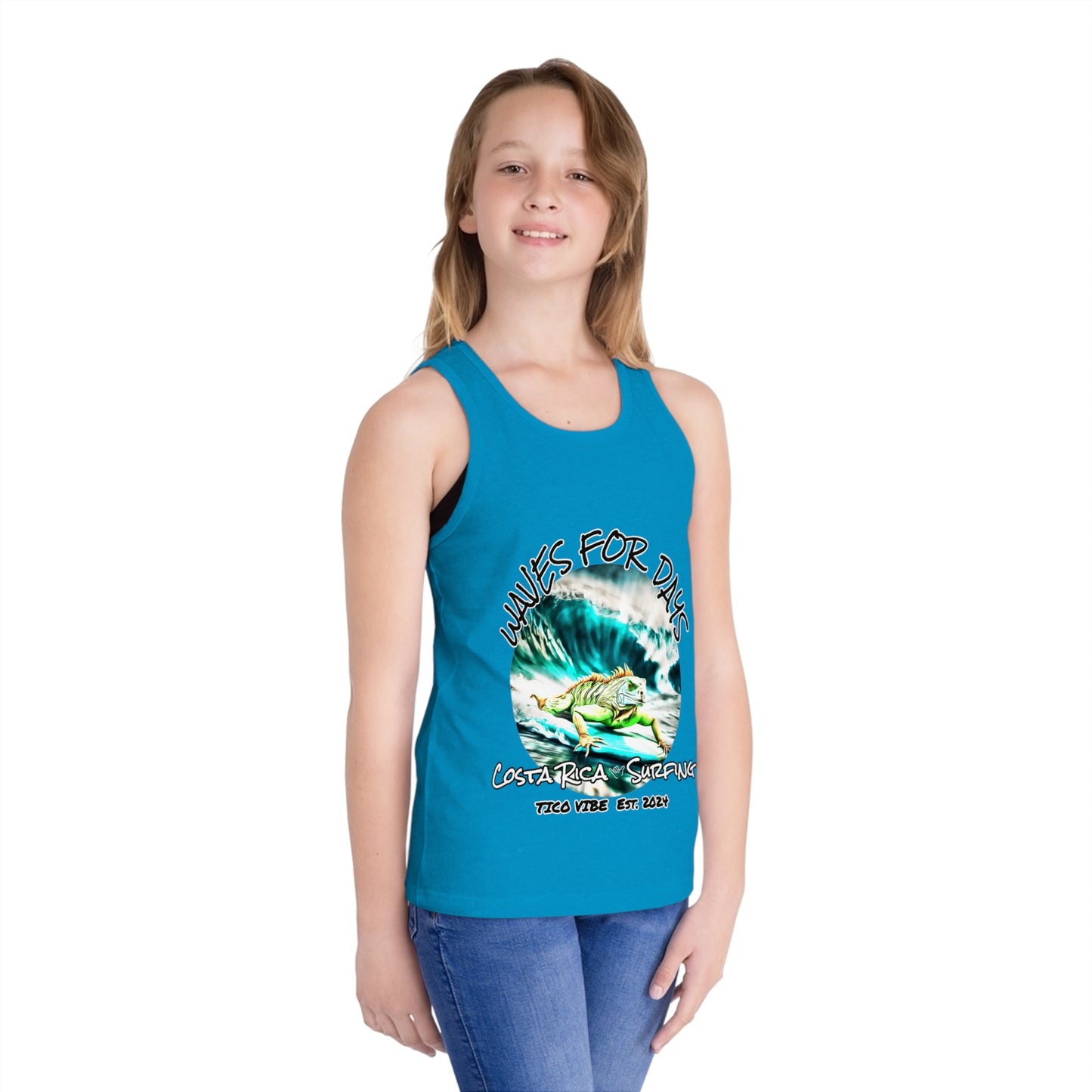 "Waves for days" Kid's Jersey Tank Top