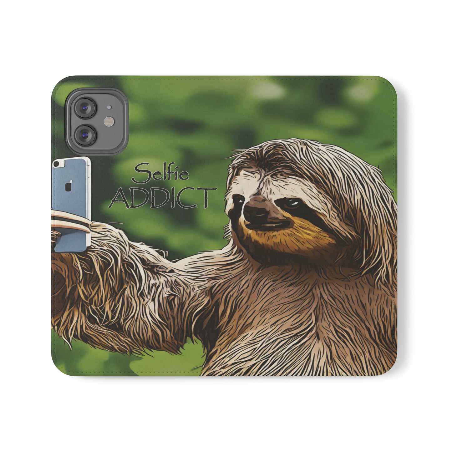 "Selfie Addict Sloth" Flip Cases