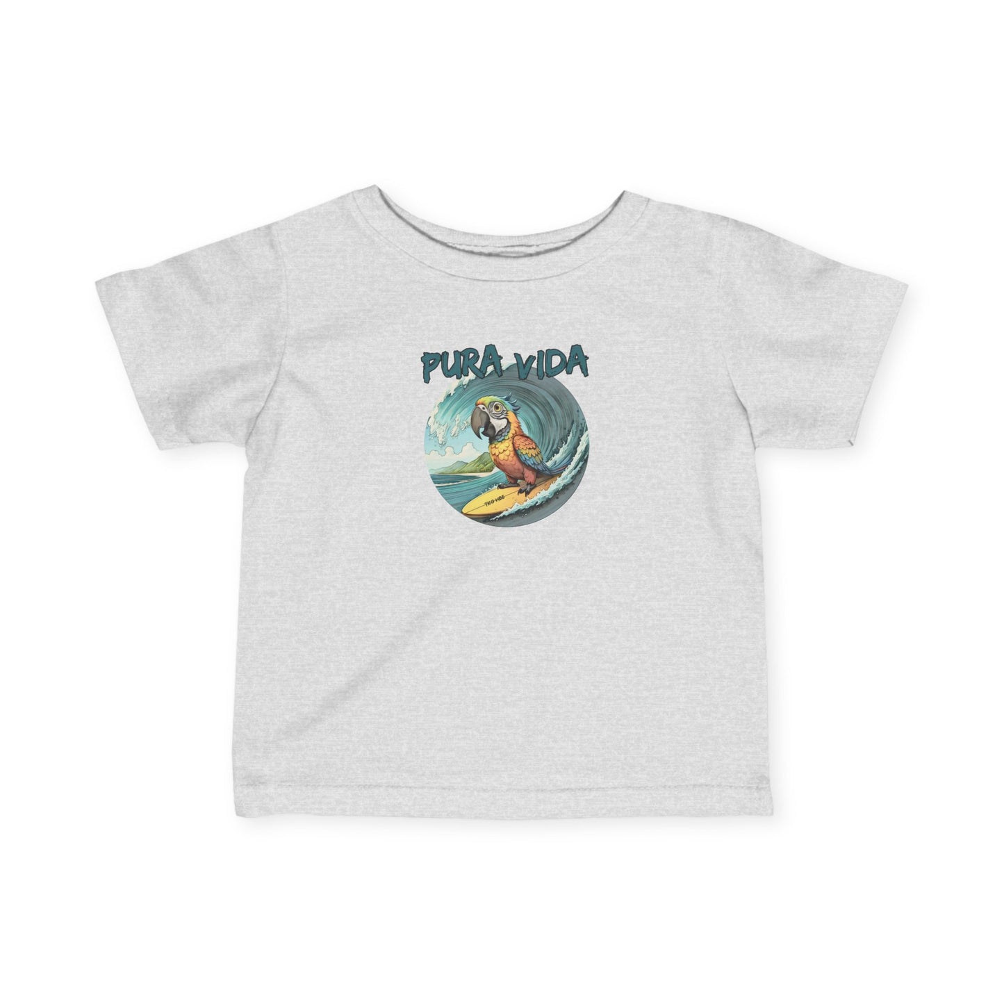 Pura Vida Surfing Macaw Infant Fine Jersey Tee