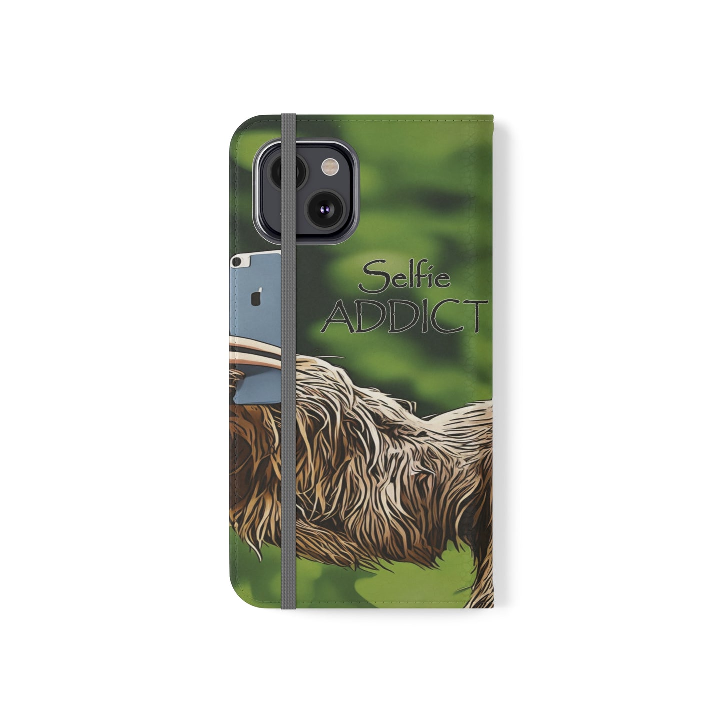 "Selfie Addict Sloth" Flip Cases