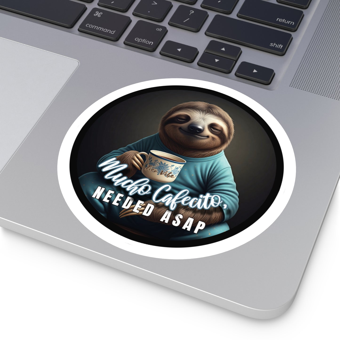 "Mucho cafecito needed ASAP" Round Stickers, Indoor\Outdoor