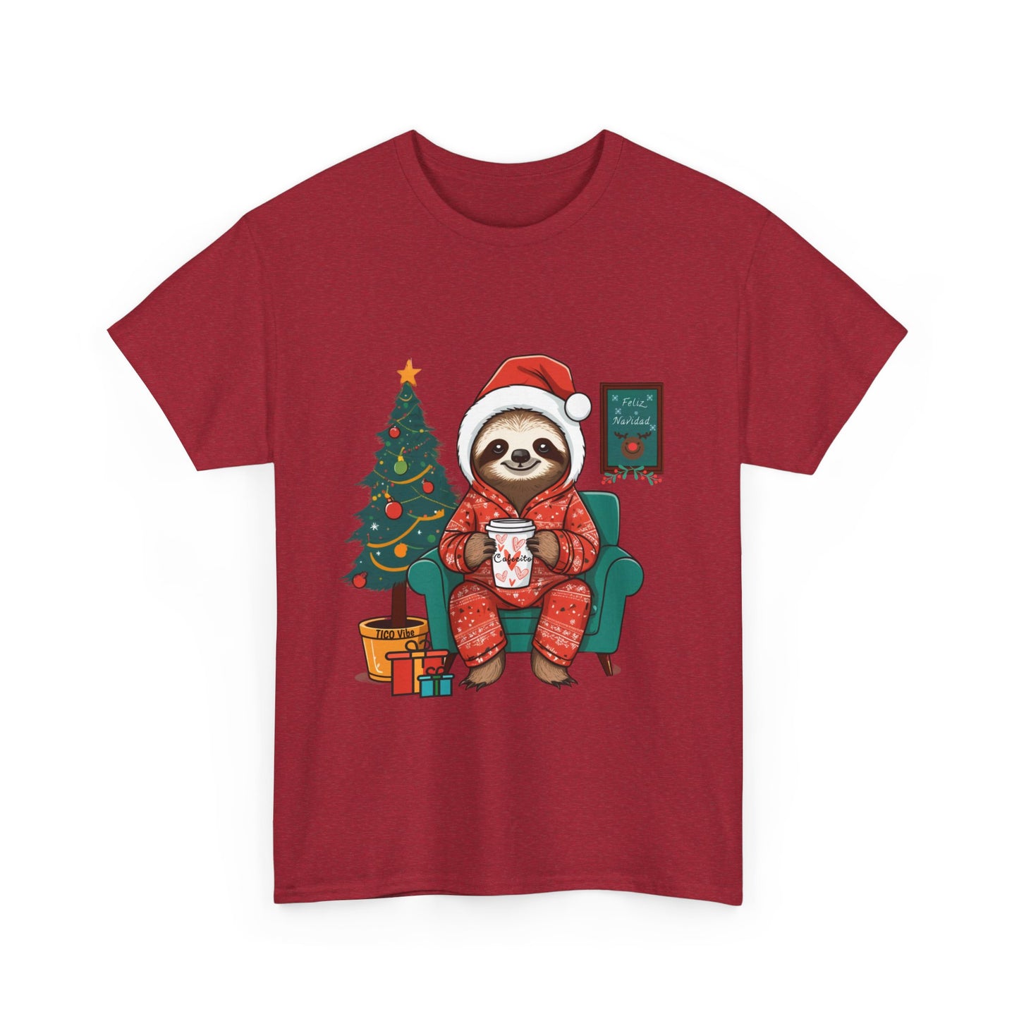 "Cafesito Sloth" Unisex Heavy Cotton Tee