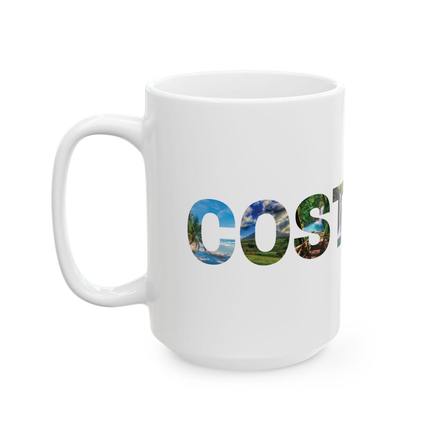 "Costa Rica" Ceramic Mug, (11oz, 15oz)