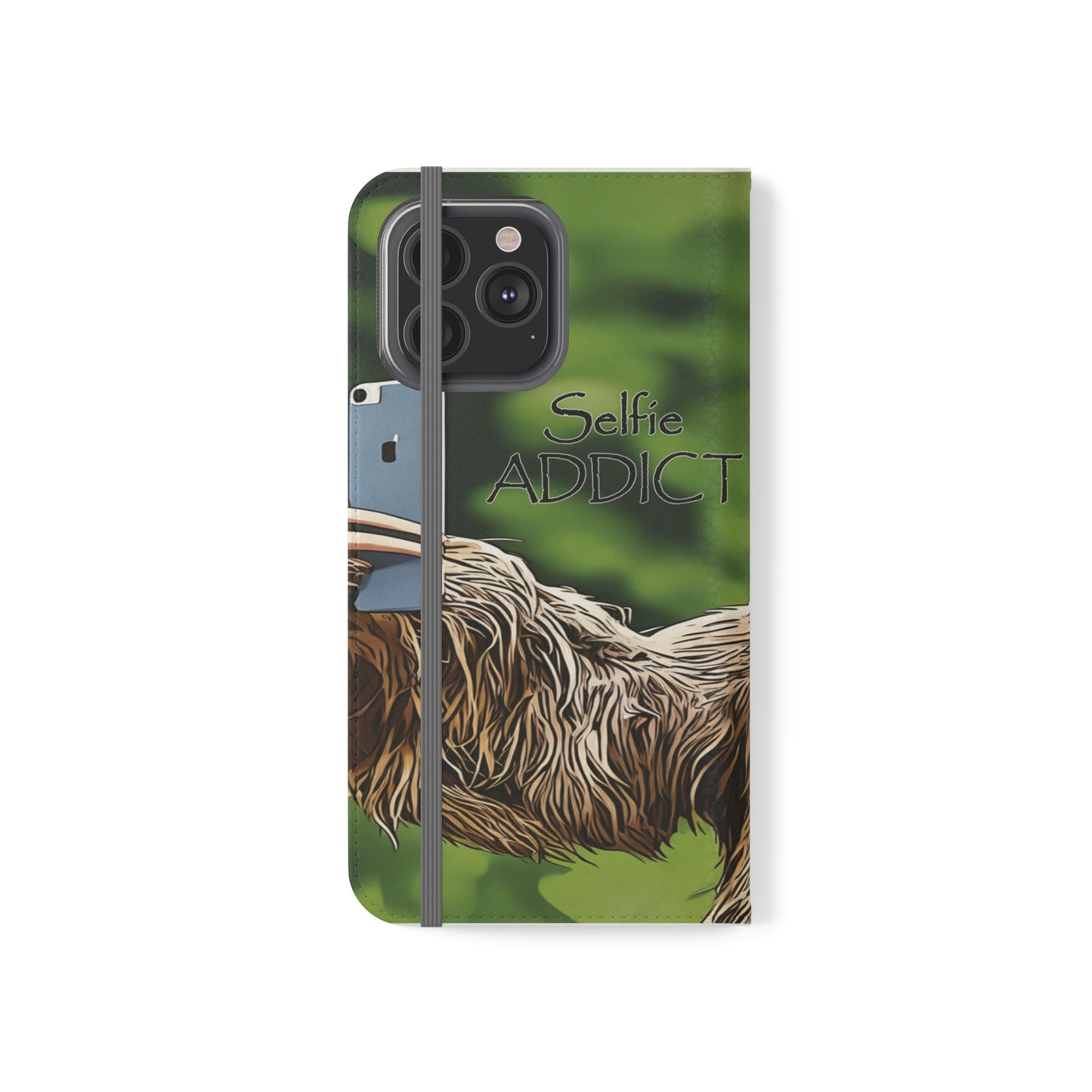 "Selfie Addict Sloth" Flip Cases