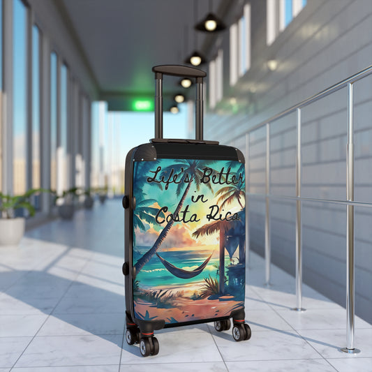 "Life is Better in Costa Rica" Travel Suitcase – Durable & Stylish Luggage